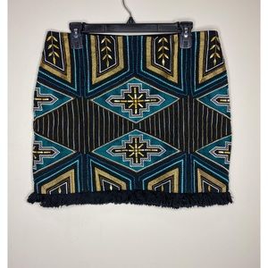 H&M beautiful embroidered mini skirt